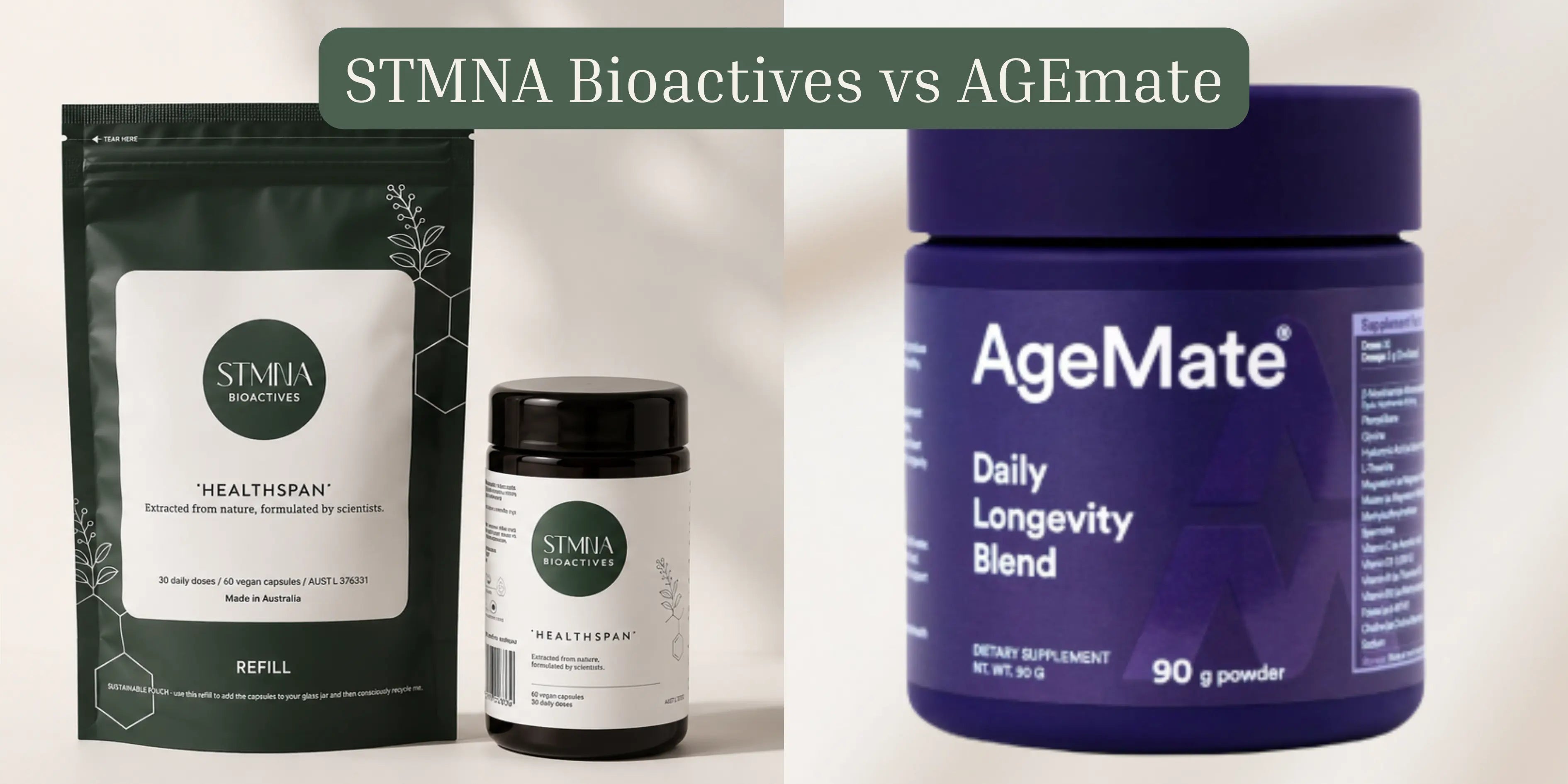 STMNA Bioactives vs AGEmate: Same Country, Same Standard, Different Job