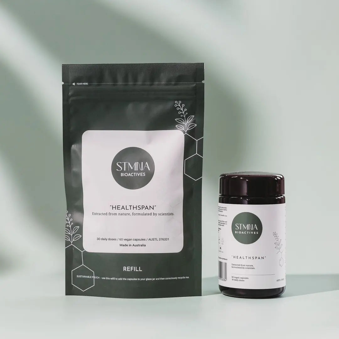 STMNA Bioactives - Healthspan Supplement - Refillable Jar (60 capsules) Stmna