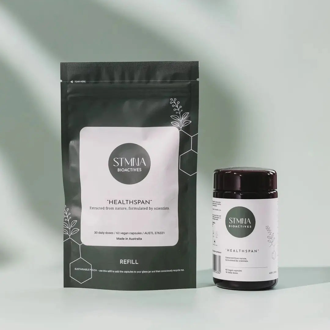 STMNA Bioactives - Healthspan Supplement - Refillable Jar (60 capsules) Stmna