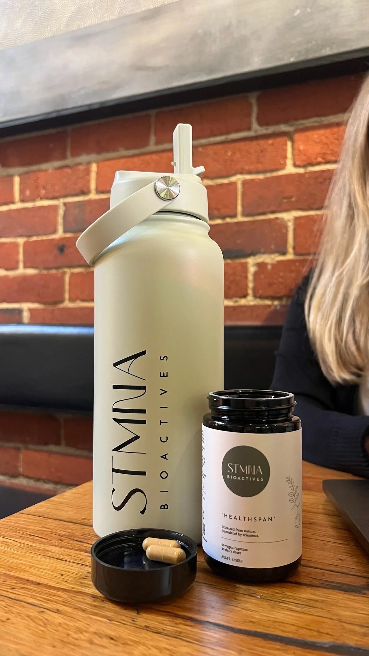 STMNA Drink Bottle – Sage Green (1L)