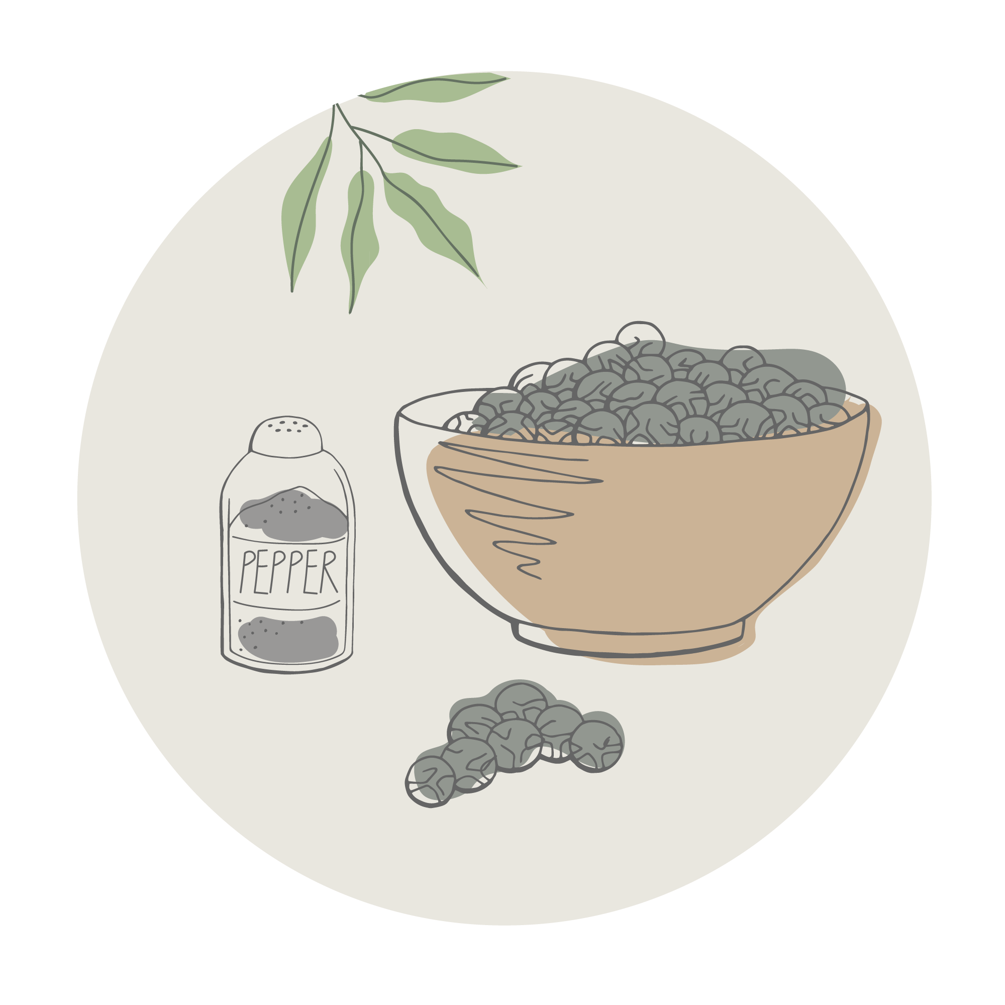 Illustration of piper nigrum extract 